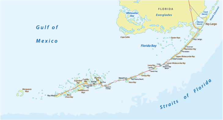USA Florida Keys Karte Foto iStock